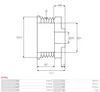 AS-PL AP0022 Riemenscheibe Lichtmaschine Produktbild-Vorschau 4