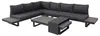 home24 Loungegruppe - 4-teilig - Aluminium / Webstoff Produktbild-Vorschau 1