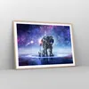 Gerahmtes Poster - Rahmen in heller Eiche - Kosmonaut Produktbild-Vorschau 8