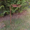 60 cm Gartenstab Rankstab Rosenstab. Doppelspieß Eisen Rost Produktbild-Vorschau 2