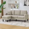 L-förmiges Ecksofa mit Chaiselo, 3-Sitzer-Sofa aus Produktbild-Vorschau 1