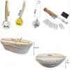A collage of baking and kitchen tools with measurements indicated. Produktbild-Vorschau
