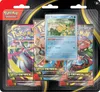 A product package containing Pokemon trading cards and a single Pokemon card. Produktbild-Vorschau