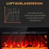 HOMCOM Elektrokamin mit LED Flammeneffekt,1800 W Wandkamin Produktbild-Vorschau 6