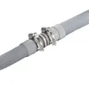 A close-up shot of a hose connector with two hose clamps. Produktbild-Vorschau
