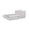 FEDVE Polsterbett MUMMO aus Velours 180x200 cm, Anthrazit Produktbild-Vorschau 8