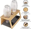 ONVAYA® Flaschenhalter aus Bambus-Holz | Abtropfgestell für Produktbild-Vorschau 3