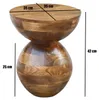 Beistelltisch Mango Massivholz rund, Design-Anstelltisch Produktbild-Vorschau 4