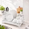 Égouttoir à vaisselle Relaxdays, avec panier à couverts, Voir les images du produit 6