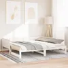 vidaXL Ausziehbares Tagesbett Weiß 203,5 x 184 x 56,5 cm Produktbild-Vorschau 3