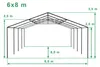 Partyzelt 6x8 m PREMIUM – PVC-Plane 500 g/m², flammhemmend, Produktbild-Vorschau 7