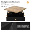 Merax 360° drehbarer Hochglanze Couchtisch, Wohnzimmertisch Produktbild-Vorschau 8