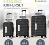 Juskys Hartschale Kofferset Reisekoffer 3 teilig - Produktbild-Vorschau 4