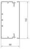 Tehalit Leitungsführungskanal LF 60x150mm vw LF6015009016 2 Produktbild-Vorschau 1