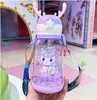 Baby Trinkflasche mit Strohhalm 600 ml BD30FIO Produktbild-Vorschau 1