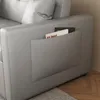 SONNI 203x130x88cm Divano angolare grigio chiaro a tre Anteprima dell’immagine prodotto 14
