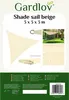 Voile d'ombrage 3x3x3 beige Gardlov 23146 Voir les images du produit 19