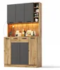 Armadio alto 180x100x40, con illuminazione a LED, presa di Anteprima dell’immagine prodotto 9