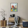 Gerahmtes Poster - Schwarzer Rahmen - Frau Bild Öl - 40x50 Produktbild-Vorschau 7