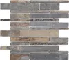 Schiefer Mosaik Fliese Naturstein rost Brick rustik Produktbild-Vorschau 1