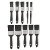 Pinsel Set 10-tlg. Flachpinsel Schwarz Malerpinsel Produktbild-Vorschau 1