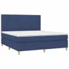 [Home] Boxspringbett mit Matratze Blau 180x200 cm Stoff , Produktbild-Vorschau 2