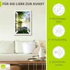 ARTland Leinwandbild Fensterblick Angelsteg am Fluss, weiß Produktbild-Vorschau 2