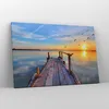 Bild auf Leinwand - Leinwandbild - See Natur Brücke Vögel - Produktbild-Vorschau 4