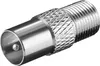 Goobay F-Adapter: F-Buchse > Koax-Stecker - Produktbild-Vorschau 1