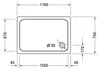 Duravit Duravit Rechteck-DW D-CODE we 1100x750x85mm Produktbild-Vorschau 6