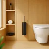 Relaxdays Toilettenbürste Wandmontage, Kleben oder Bohren, Produktbild-Vorschau 3