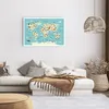 Poster - Poster ohne Rahmen - Tiere die Welt Karte - Produktbild-Vorschau 6