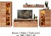 Wohnwand >Nature One< 4-teilig, mit LED, in Kernbuche Produktbild-Vorschau 3