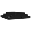 vidaXL Pflanzkübel Schwarz 110x110x27 cm Massivholz Kiefer Produktbild-Vorschau 10
