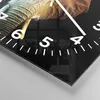 Wanduhr - Quadrat - Glasuhr - Bunt Elefant Fotografie - Produktbild-Vorschau 5