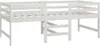 vidaXL Massivholzbett ohne Matratze Weiß 90x200 cm Produktbild-Vorschau 3