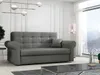 A gray sofa is shown in a well-lit living room with a large window overlooking a snowy landscape. Náhľad obrázku produktu
