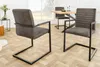 riess-ambiente Moderner Freischwinger Stuhl LOFT taupe grau Produktbild-Vorschau 9