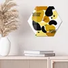 DEQOART Glasbild Echtglas 40x35 cm 'Goldener Tanz' Wandbild Produktbild-Vorschau 3