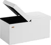 CASARIA® Sitzbank mit Stauraum Faltbar Weiß 80x40x40cm Produktbild-Vorschau 1