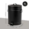 eluno Kosmetikeimer VINTAGE, Treteimer 5 Liter Produktbild-Vorschau 7