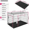 tectake® Hundekäfig-Gitterbox Luna klappbar, mit 2 Produktbild-Vorschau 5