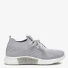 Damen Stoff-Sneakers - Grau, leichte Freizeitschuhe, Größe Produktbild-Vorschau 3