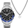 Chronographe Armani Exchange collection argent - homme Voir les images du produit 3