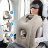 Aufblasbare Nackenkissen Flugzeug Reise Travel Pillow Produktbild-Vorschau 6