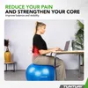 Tunturi Gymball 90 cm, blu, anti scoppio Anteprima dell’immagine prodotto 9