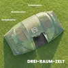 Outsunny Tunnelzelt für 4 Personen, Campingzelt mit Tür, Produktbild-Vorschau 4