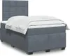 vidaXL Postel Boxspring s matrací Dark Grey 120x200 cm Náhled obrázku produktu 2