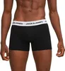 A man wearing black boxer shorts with a white waistband featuring the "JACK & JONES" logo. Produktbild-Vorschau