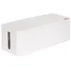 A white cable management box is shown against a white background. Anteprima dell’immagine prodotto